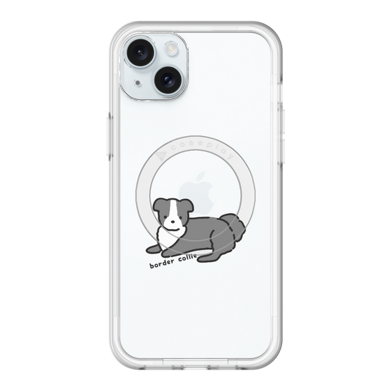 スリムプロテクションプレミアムケース with MagSafe［ オリジナル - CASEPLAYイヌ - border collie ］