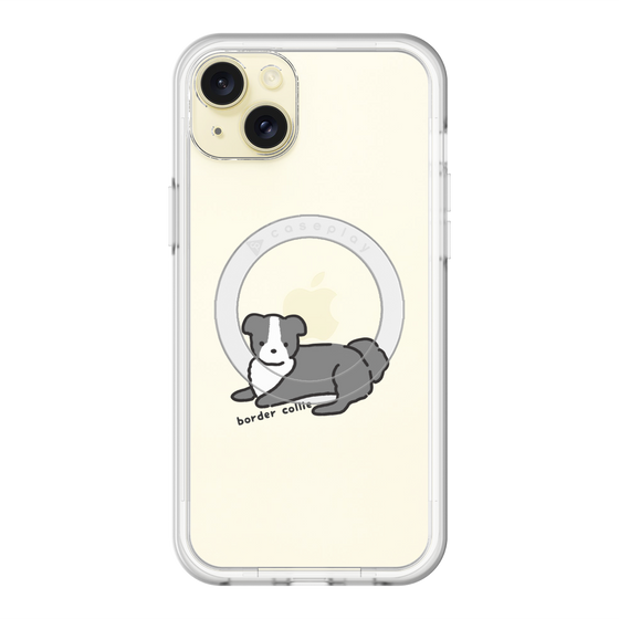 スリムプロテクションプレミアムケース with MagSafe［ オリジナル - CASEPLAYイヌ - border collie ］