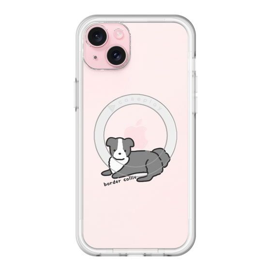 スリムプロテクションプレミアムケース with MagSafe［ オリジナル - CASEPLAYイヌ - border collie ］