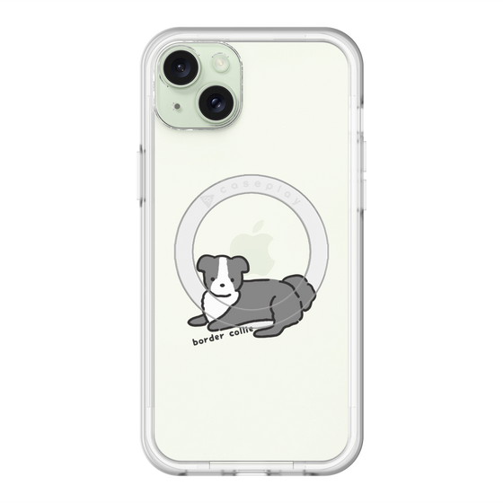 スリムプロテクションプレミアムケース with MagSafe［ オリジナル - CASEPLAYイヌ - border collie ］