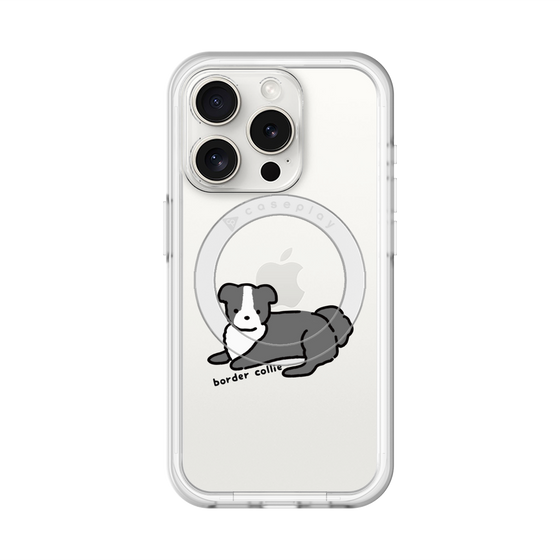 スリムプロテクションプレミアムケース with MagSafe［ オリジナル - CASEPLAYイヌ - border collie ］