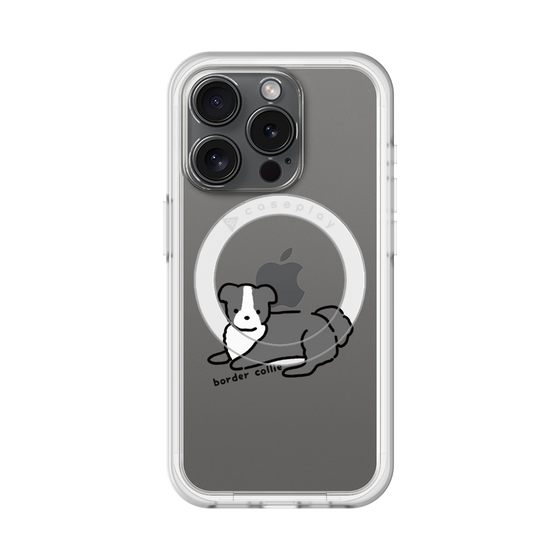 スリムプロテクションプレミアムケース with MagSafe［ オリジナル - CASEPLAYイヌ - border collie ］