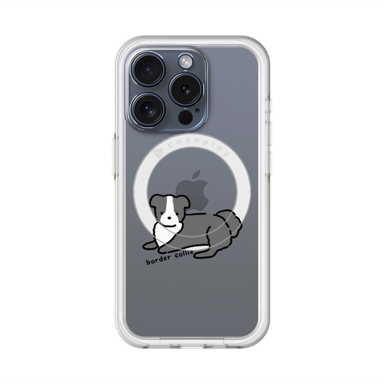 スリムプロテクションプレミアムケース with MagSafe［ オリジナル - CASEPLAYイヌ - border collie ］