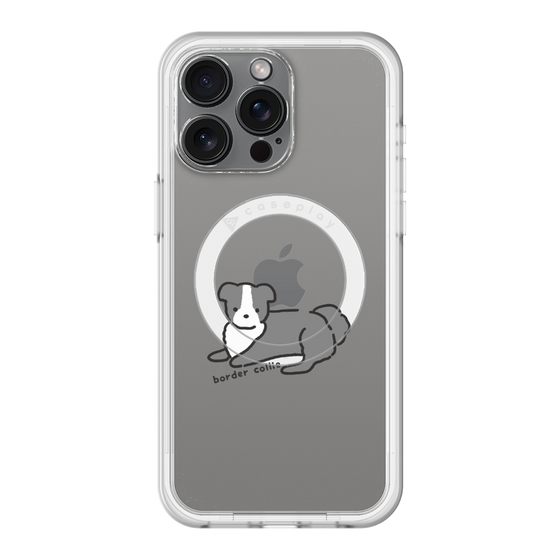 スリムプロテクションプレミアムケース with MagSafe［ オリジナル - CASEPLAYイヌ - border collie ］