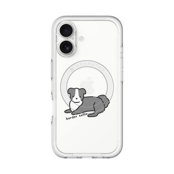 スリムプロテクションプレミアムケース with MagSafe［ オリジナル - CASEPLAYイヌ - border collie ］