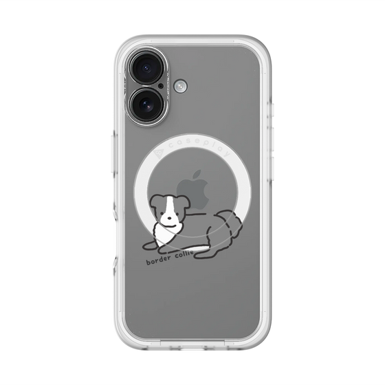 スリムプロテクションプレミアムケース with MagSafe［ オリジナル - CASEPLAYイヌ - border collie ］