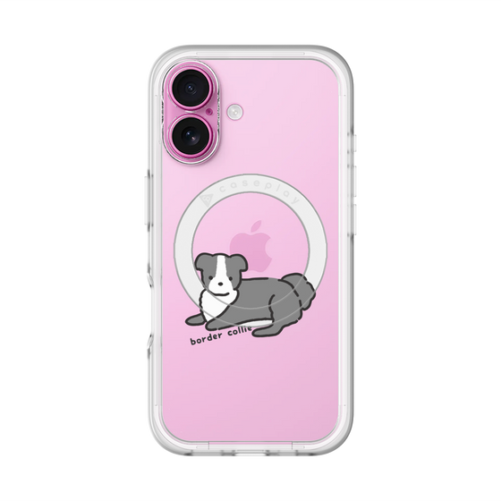 スリムプロテクションプレミアムケース with MagSafe［ オリジナル - CASEPLAYイヌ - border collie ］