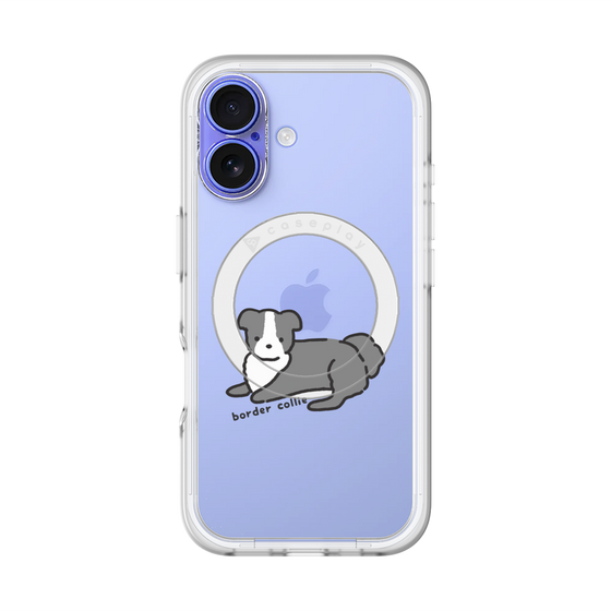 スリムプロテクションプレミアムケース with MagSafe［ オリジナル - CASEPLAYイヌ - border collie ］