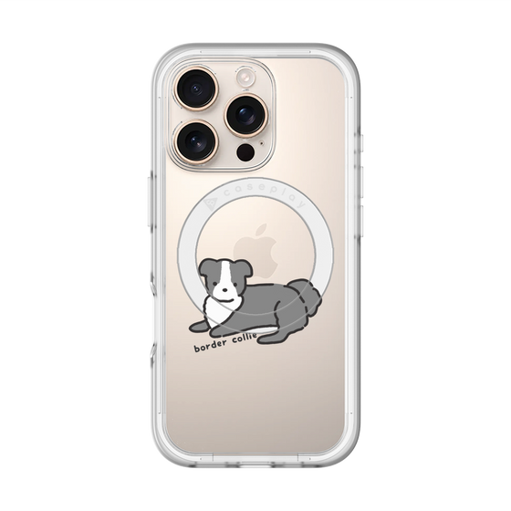 スリムプロテクションプレミアムケース with MagSafe［ オリジナル - CASEPLAYイヌ - border collie ］