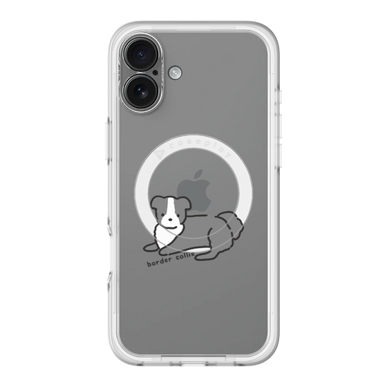 スリムプロテクションプレミアムケース with MagSafe［ オリジナル - CASEPLAYイヌ - border collie ］