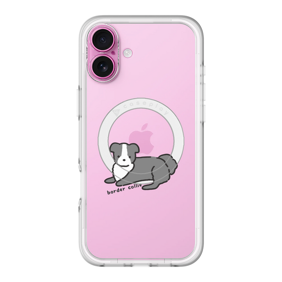 スリムプロテクションプレミアムケース with MagSafe［ オリジナル - CASEPLAYイヌ - border collie ］