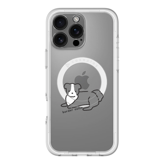 スリムプロテクションプレミアムケース with MagSafe［ オリジナル - CASEPLAYイヌ - border collie ］