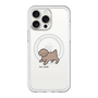 スリムプロテクションプレミアムケース with MagSafe［ オリジナル - CASEPLAYイヌ - toy pooh ］