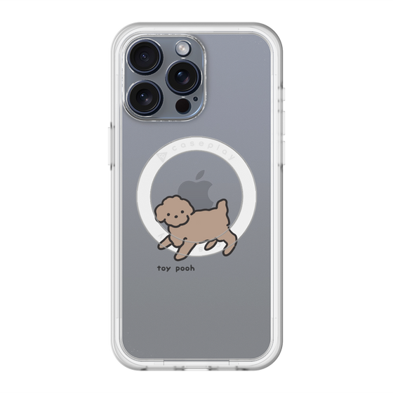 スリムプロテクションプレミアムケース with MagSafe［ オリジナル - CASEPLAYイヌ - toy pooh ］