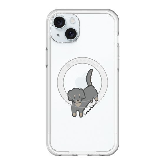 スリムプロテクションプレミアムケース with MagSafe［ オリジナル - CASEPLAYイヌ - dachsund ］