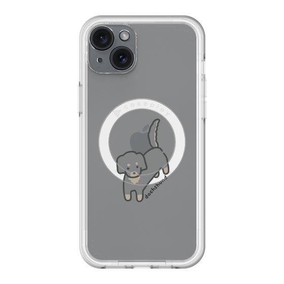 スリムプロテクションプレミアムケース with MagSafe［ オリジナル - CASEPLAYイヌ - dachsund ］
