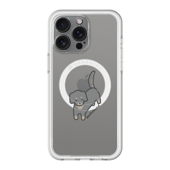 スリムプロテクションプレミアムケース with MagSafe［ オリジナル - CASEPLAYイヌ - dachsund ］
