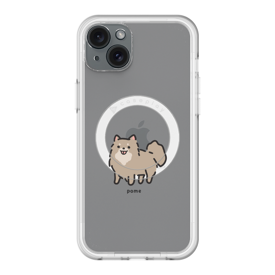 スリムプロテクションプレミアムケース with MagSafe［ オリジナル - CASEPLAYイヌ - pome ］