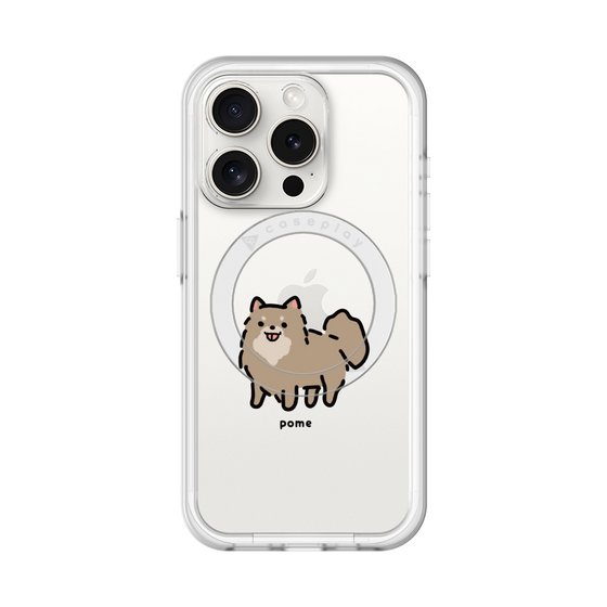 スリムプロテクションプレミアムケース with MagSafe［ オリジナル - CASEPLAYイヌ - pome ］