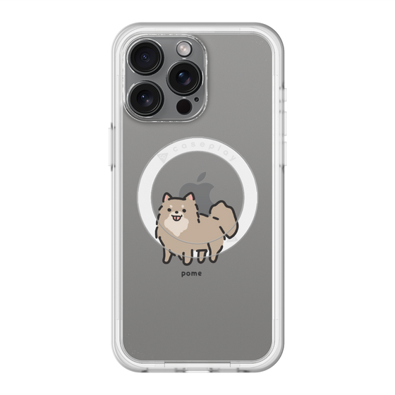 スリムプロテクションプレミアムケース with MagSafe［ オリジナル - CASEPLAYイヌ - pome ］