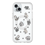 スリムプロテクションプレミアムケース with MagSafe［ オリジナル - CASEPLAYネコ総柄 - color ］