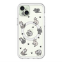 スリムプロテクションプレミアムケース with MagSafe［ オリジナル - CASEPLAYネコ総柄 - color ］