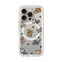 スリムプロテクションプレミアムケース with MagSafe［ オリジナル - CASEPLAYイヌ総柄 - color ］
