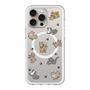 スリムプロテクションプレミアムケース with MagSafe［ オリジナル - CASEPLAYイヌ総柄 - color ］