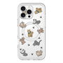 スリムプロテクションプレミアムケース with MagSafe［ オリジナル - CASEPLAYイヌ総柄 - color ］