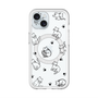 スリムプロテクションプレミアムケース with MagSafe［ オリジナル - CASEPLAYネコ総柄 - black ］
