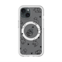 スリムプロテクションプレミアムケース with MagSafe［ オリジナル - CASEPLAYネコ総柄 - black ］