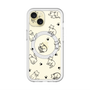 スリムプロテクションプレミアムケース with MagSafe［ オリジナル - CASEPLAYネコ総柄 - black ］