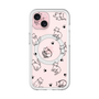 スリムプロテクションプレミアムケース with MagSafe［ オリジナル - CASEPLAYネコ総柄 - black ］
