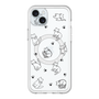スリムプロテクションプレミアムケース with MagSafe［ オリジナル - CASEPLAYネコ総柄 - black ］