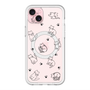 スリムプロテクションプレミアムケース with MagSafe［ オリジナル - CASEPLAYネコ総柄 - black ］