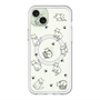 スリムプロテクションプレミアムケース with MagSafe［ オリジナル - CASEPLAYネコ総柄 - black ］