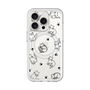 スリムプロテクションプレミアムケース with MagSafe［ オリジナル - CASEPLAYネコ総柄 - black ］
