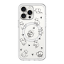 スリムプロテクションプレミアムケース with MagSafe［ オリジナル - CASEPLAYネコ総柄 - black ］