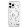 スリムプロテクションプレミアムケース with MagSafe［ オリジナル - CASEPLAYネコ総柄 - black ］
