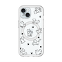スリムプロテクションプレミアムケース with MagSafe［ オリジナル - CASEPLAYイヌ総柄 - black ］