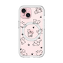 スリムプロテクションプレミアムケース with MagSafe［ オリジナル - CASEPLAYイヌ総柄 - black ］