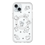 スリムプロテクションプレミアムケース with MagSafe［ オリジナル - CASEPLAYイヌ総柄 - black ］
