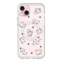 スリムプロテクションプレミアムケース with MagSafe［ オリジナル - CASEPLAYイヌ総柄 - black ］