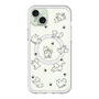 スリムプロテクションプレミアムケース with MagSafe［ オリジナル - CASEPLAYイヌ総柄 - black ］