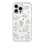 スリムプロテクションプレミアムケース with MagSafe［ オリジナル - CASEPLAYイヌ総柄 - black ］