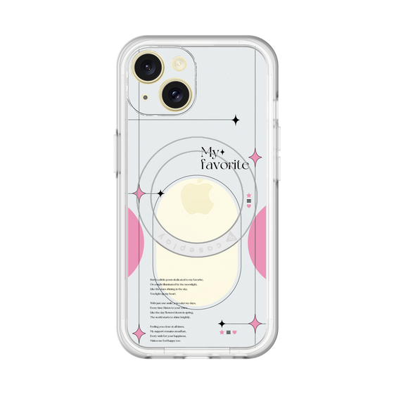 スリムプロテクションプレミアムケース with MagSafe［ オリジナル - チェキケース - ピンク ］