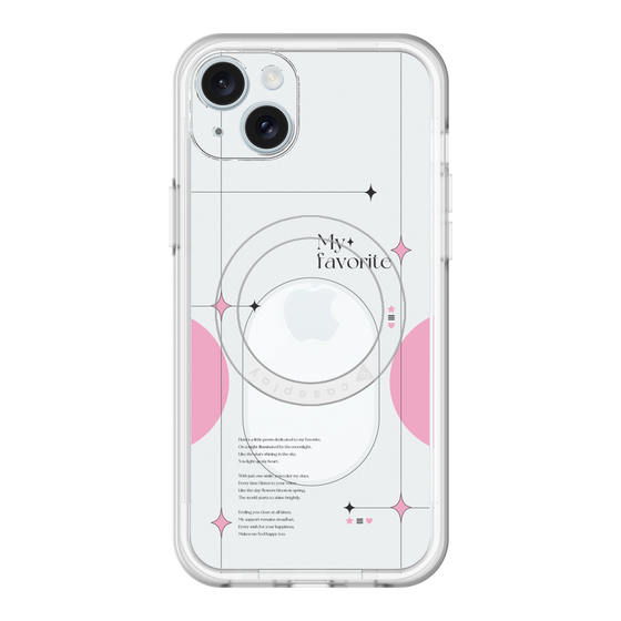 スリムプロテクションプレミアムケース with MagSafe［ オリジナル - チェキケース - ピンク ］