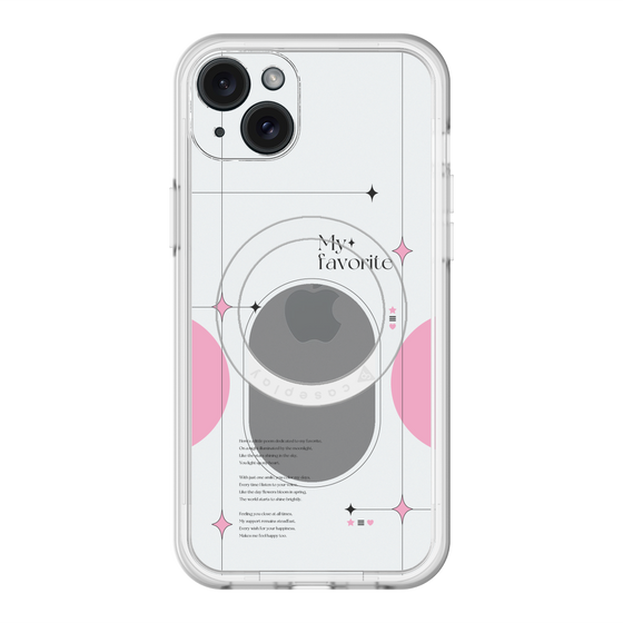 スリムプロテクションプレミアムケース with MagSafe［ オリジナル - チェキケース - ピンク ］