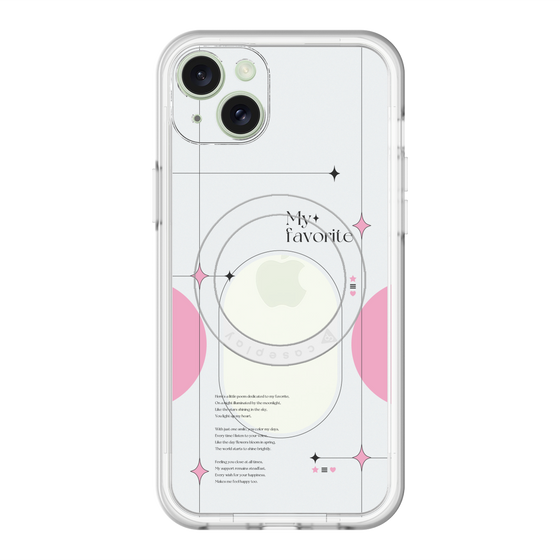 スリムプロテクションプレミアムケース with MagSafe［ オリジナル - チェキケース - ピンク ］