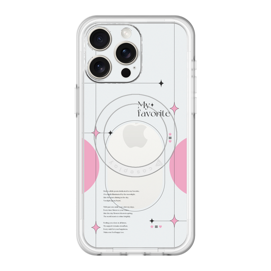 スリムプロテクションプレミアムケース with MagSafe［ オリジナル - チェキケース - ピンク ］